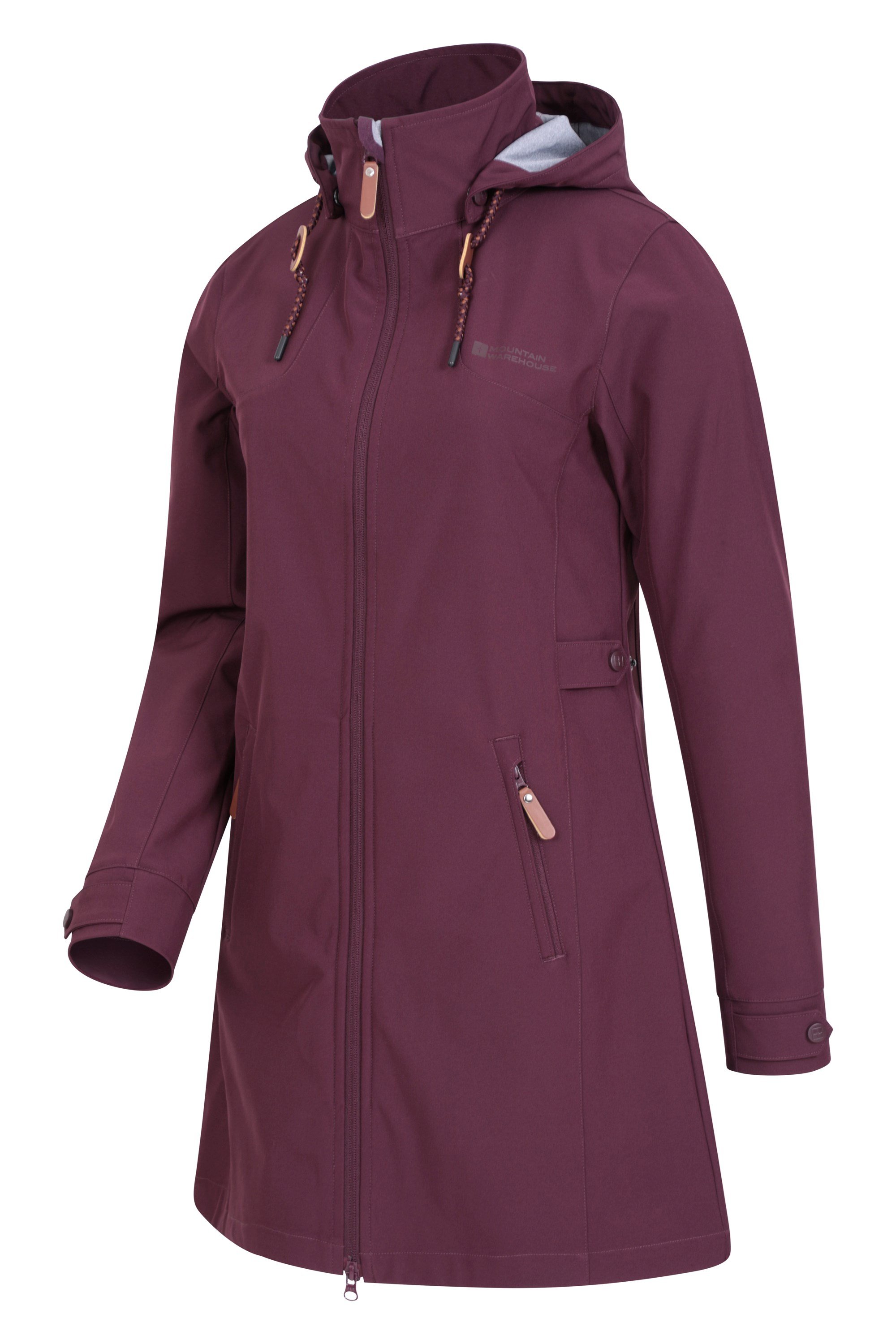 women's longline softshell jacket