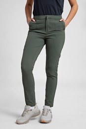 Kesugi Womens Superslim Stretch Pants Dark Khaki