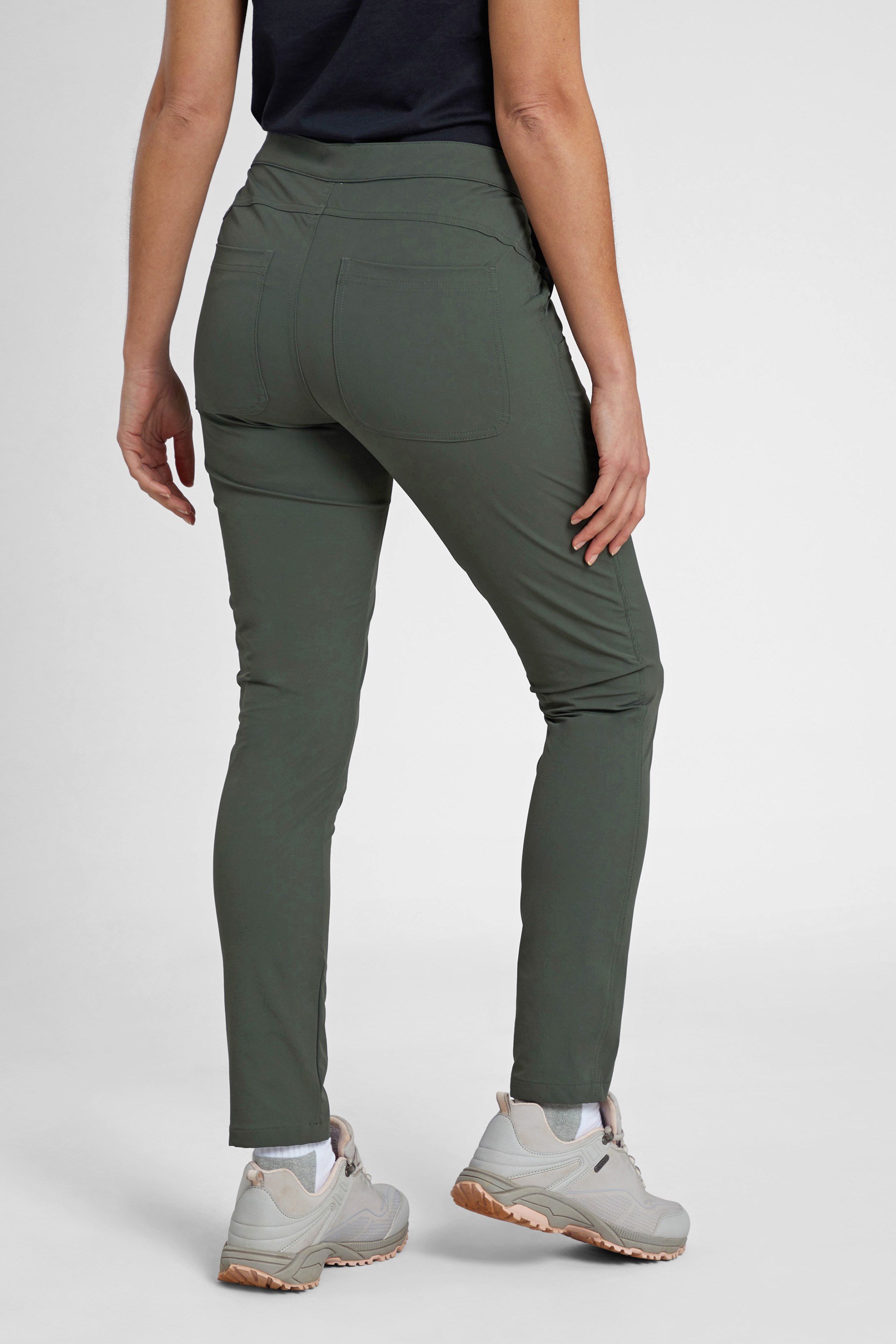 Sports Mountain Warehouse Tech Womens Seamless Pants Slim Fit Ladies Trousers 