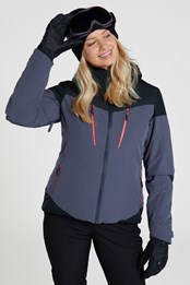 Verbier Extreme Womens Ski Jacket Charcoal