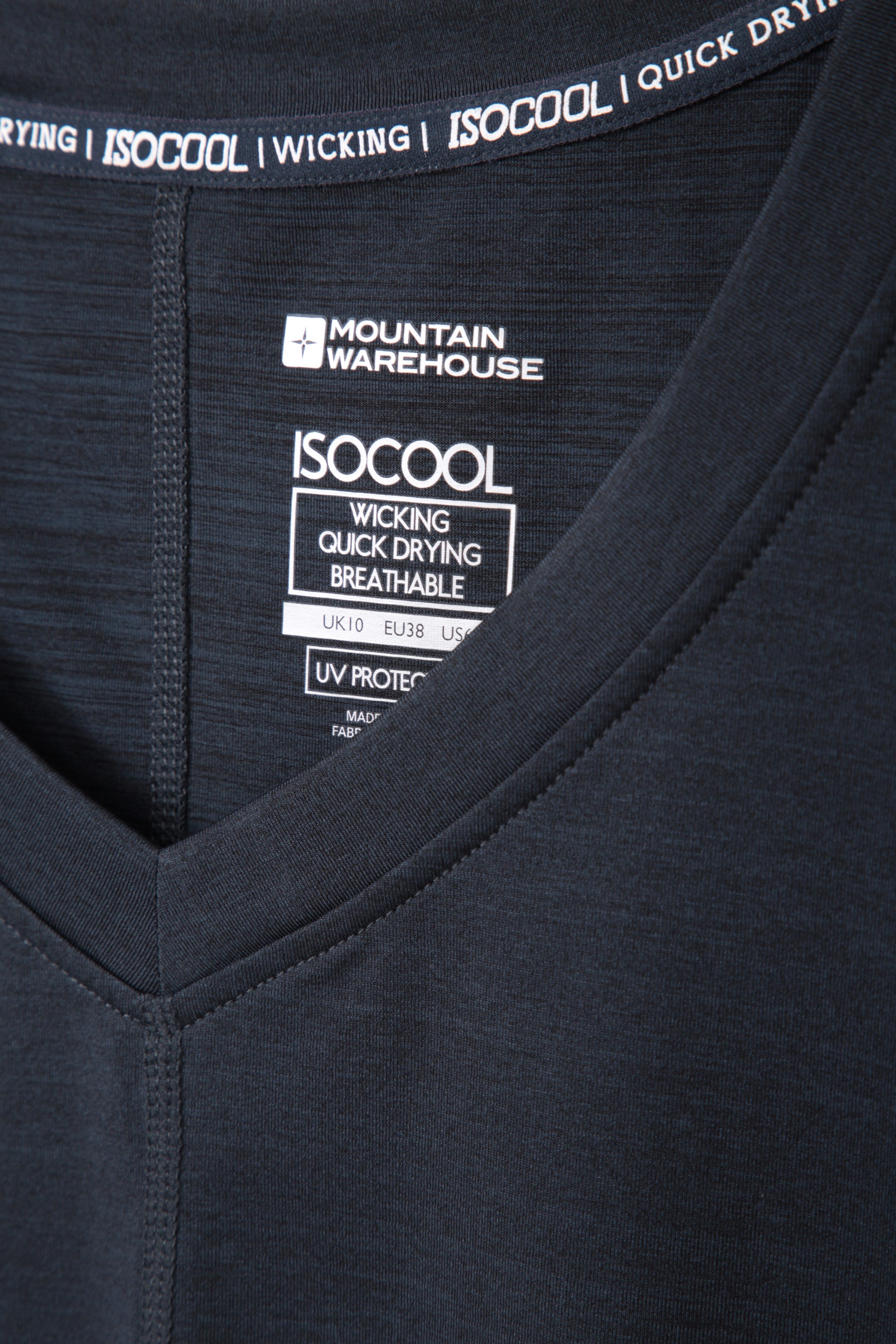 (マウンテン・ウェアハウス) Mountain Warehouse レディース Panna Vネック 半袖 Tシャツ トップス MW374 (ブラック) Panna Womens V-Neck T-Shirt | Mountain Warehouse GB