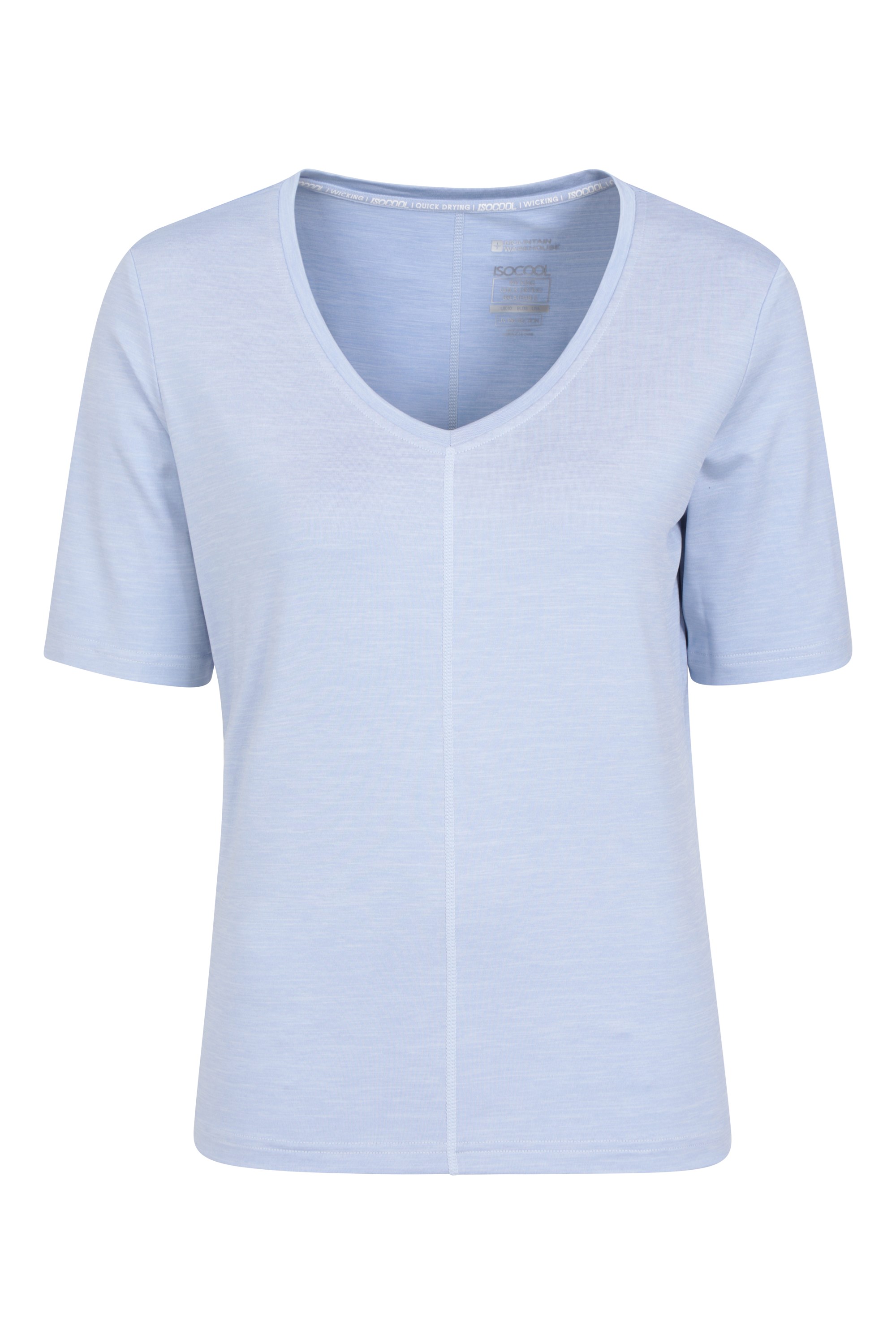 Panna Womens V-Neck T-Shirt - Blue