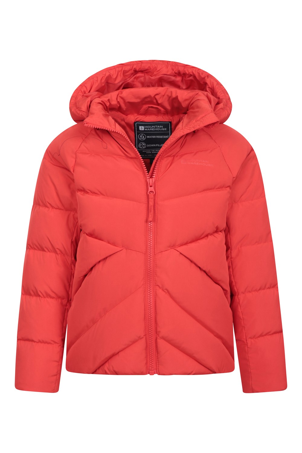 Mountain Warehouse Chill Down Kids Padded Jacket Unisex Water Resistant Coat - Picture 13 of 28