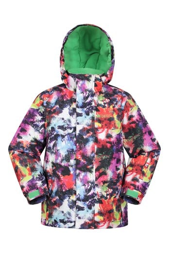 Mogal Printed Kids Ski Jacket Mixed