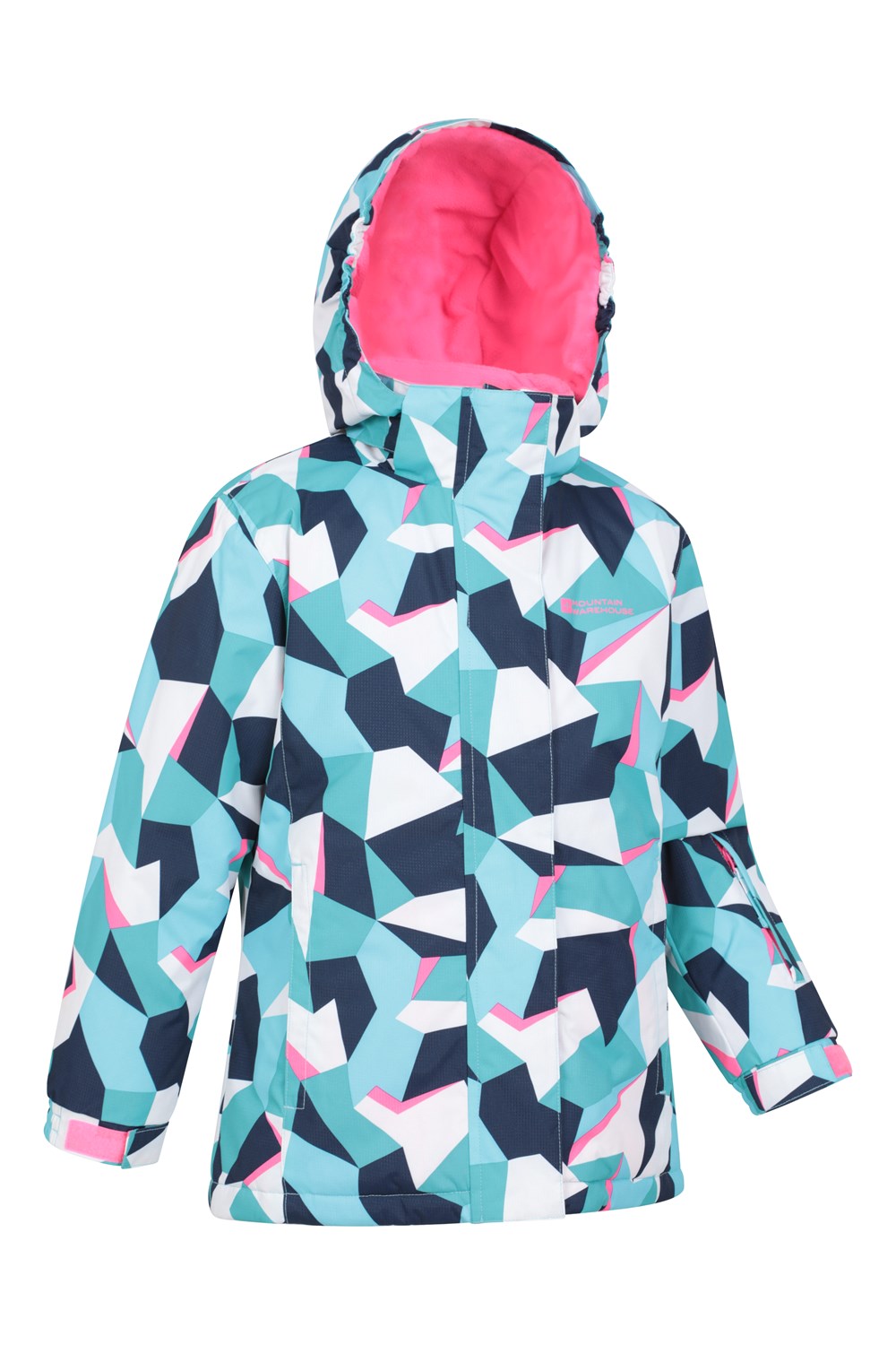 Mountain Warehouse Kids Ski Jacket Waterproof Fleece Lined Girls Boys Coat - Picture 60 of 65