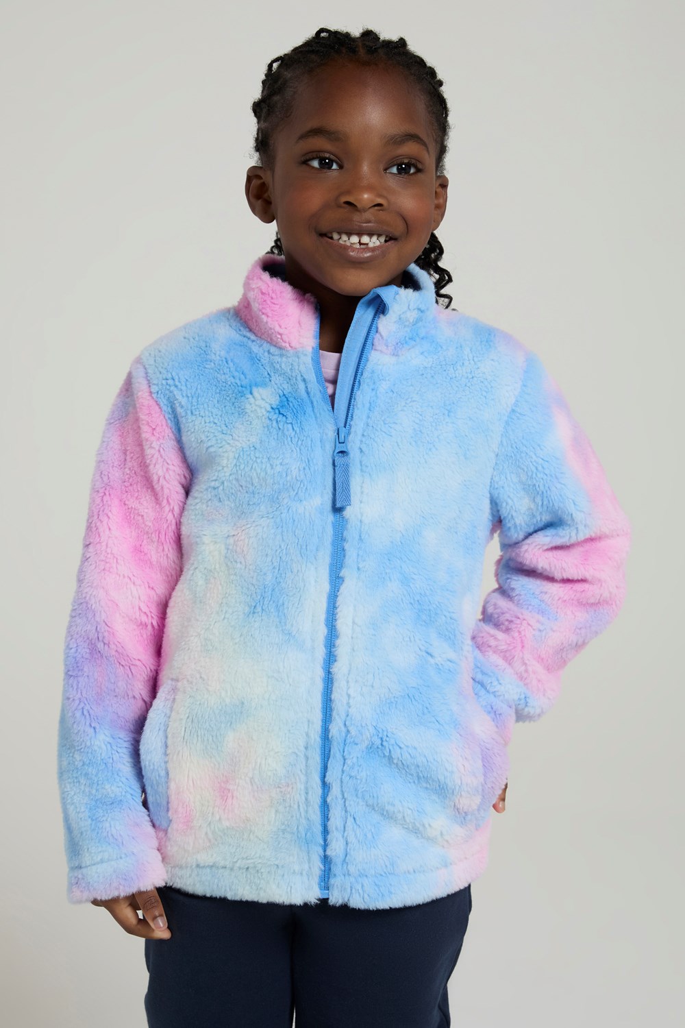 Mountain Warehouse Kids Rainbow Cosy Full Zip Fleece Top Children's Warm Jacket - Picture 24 of 34