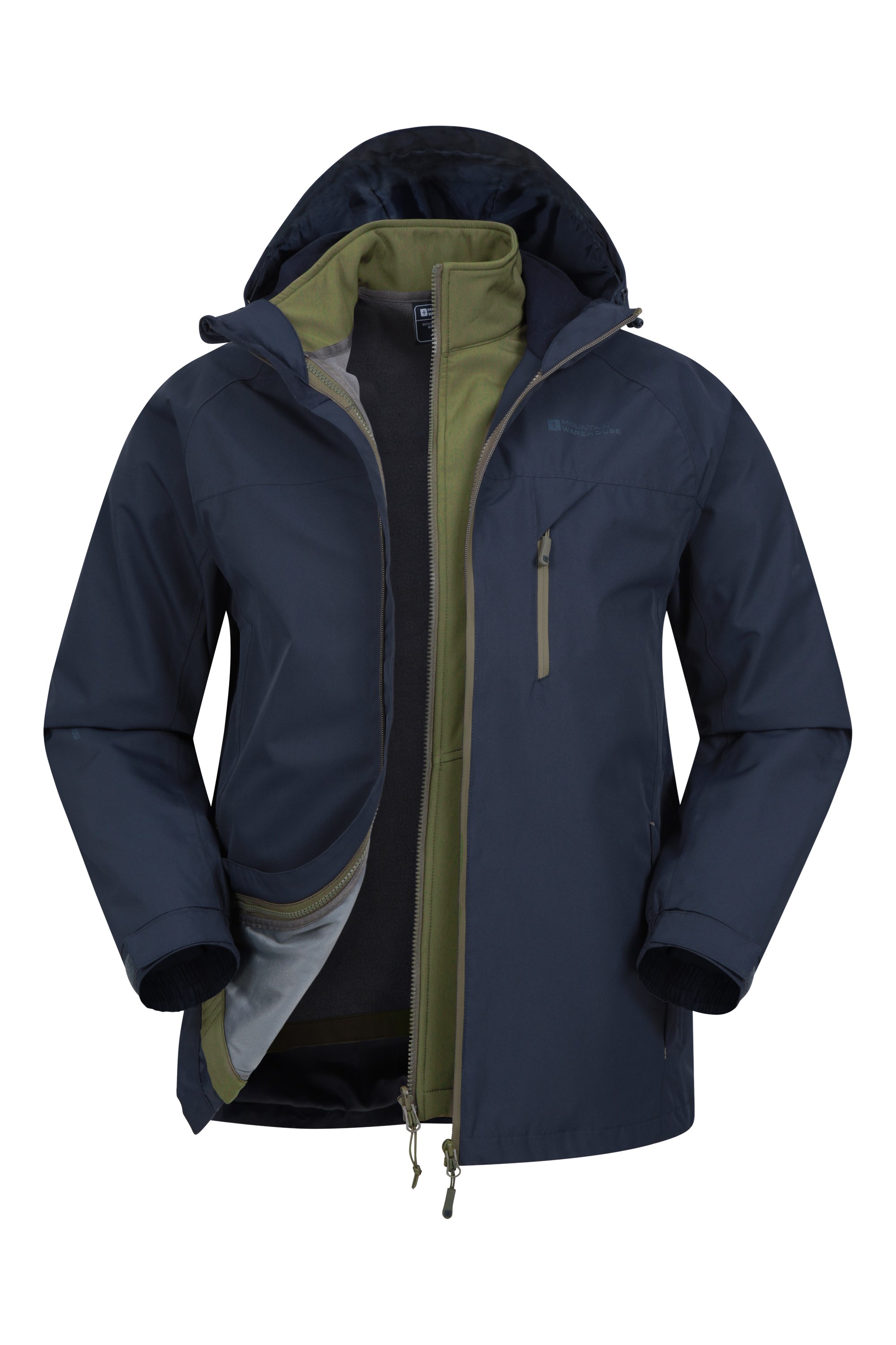 Brisk Extreme Mens 3-in-1 Waterproof Jacket