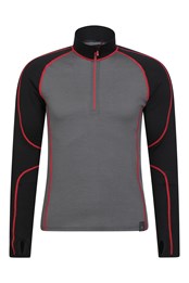 Haut à col zippé Asgard homme Noir