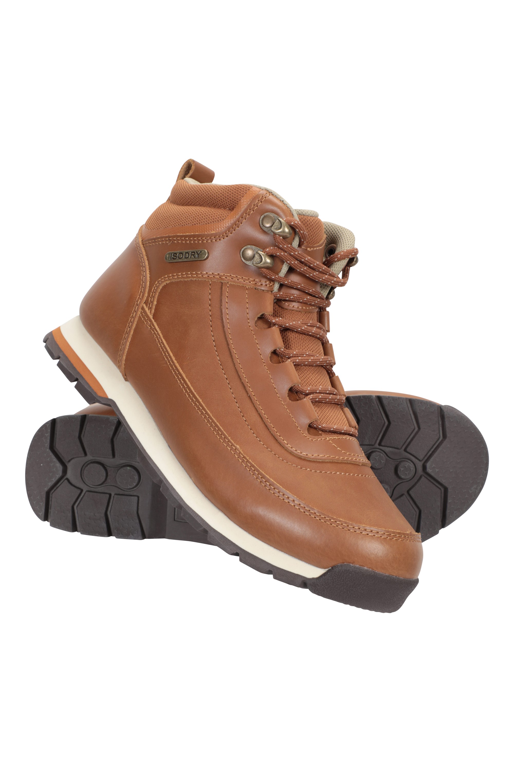 ladies leather walking boots