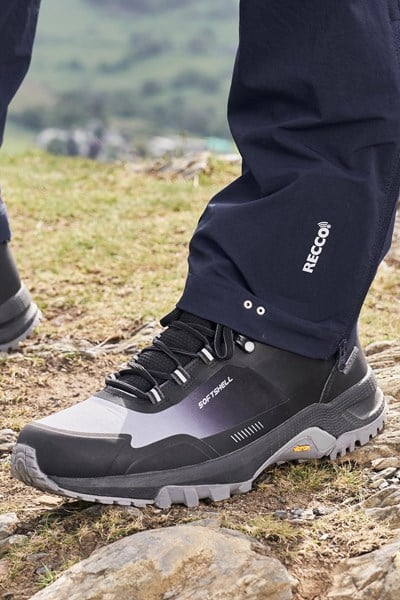 Extreme Spectrum Mens Waterproof Softshell Vibram Hiking Boots - Grey