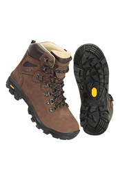 Odyssey Extreme Mens Vibram Waterproof Hiking Boots Brown