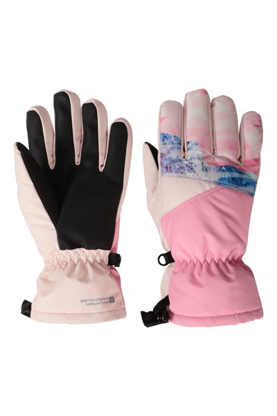 Extreme Kids Waterproof Ski Gloves - Pink