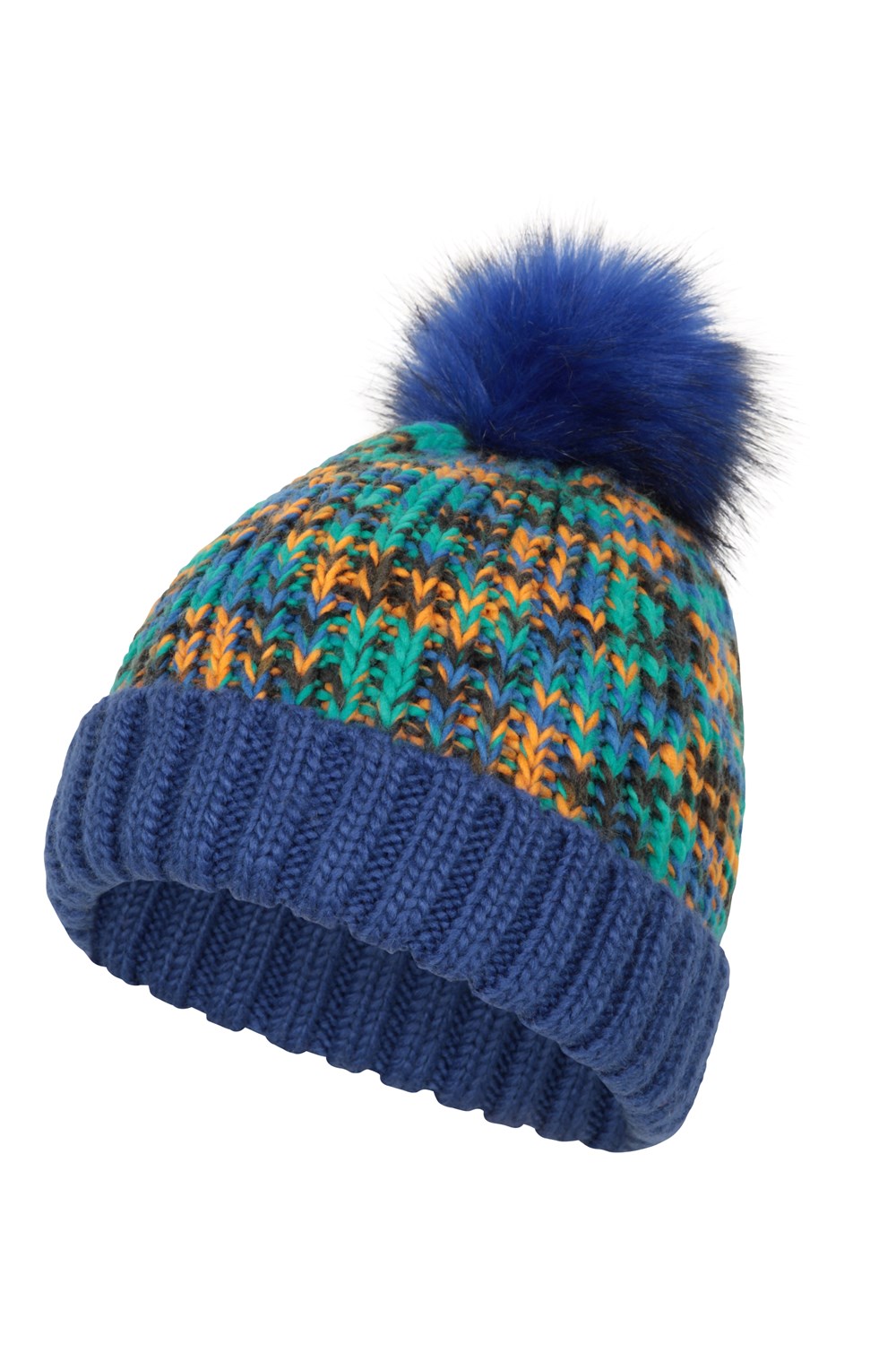 Mountain Warehouse Fluff Bomb Kids Beanie Girls Lightweight Knitted Winter Hat - Picture 19 of 32