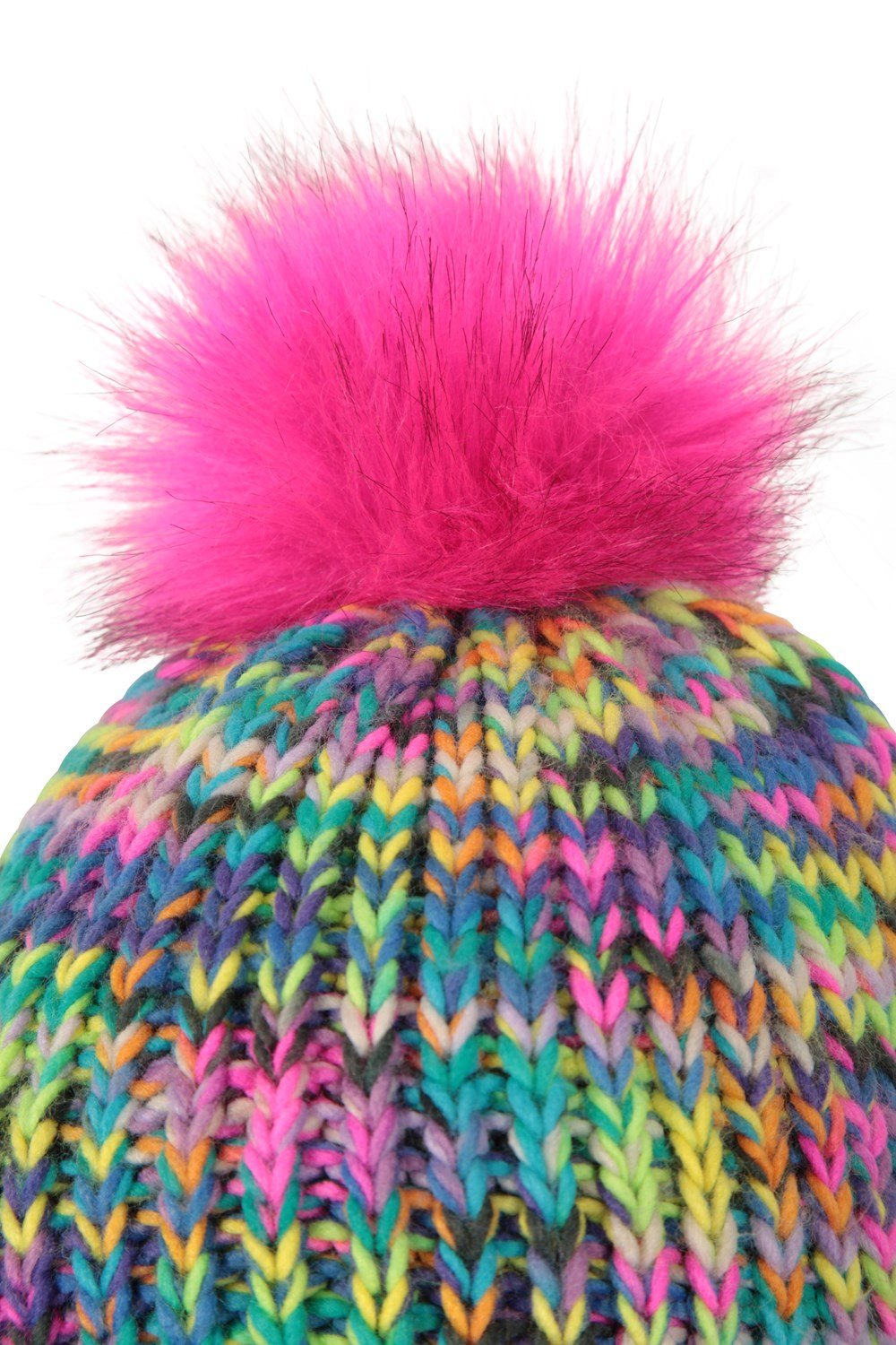 Mountain Warehouse Fluff Bomb Kids Beanie Girls Lightweight Knitted Winter Hat - Picture 32 of 32