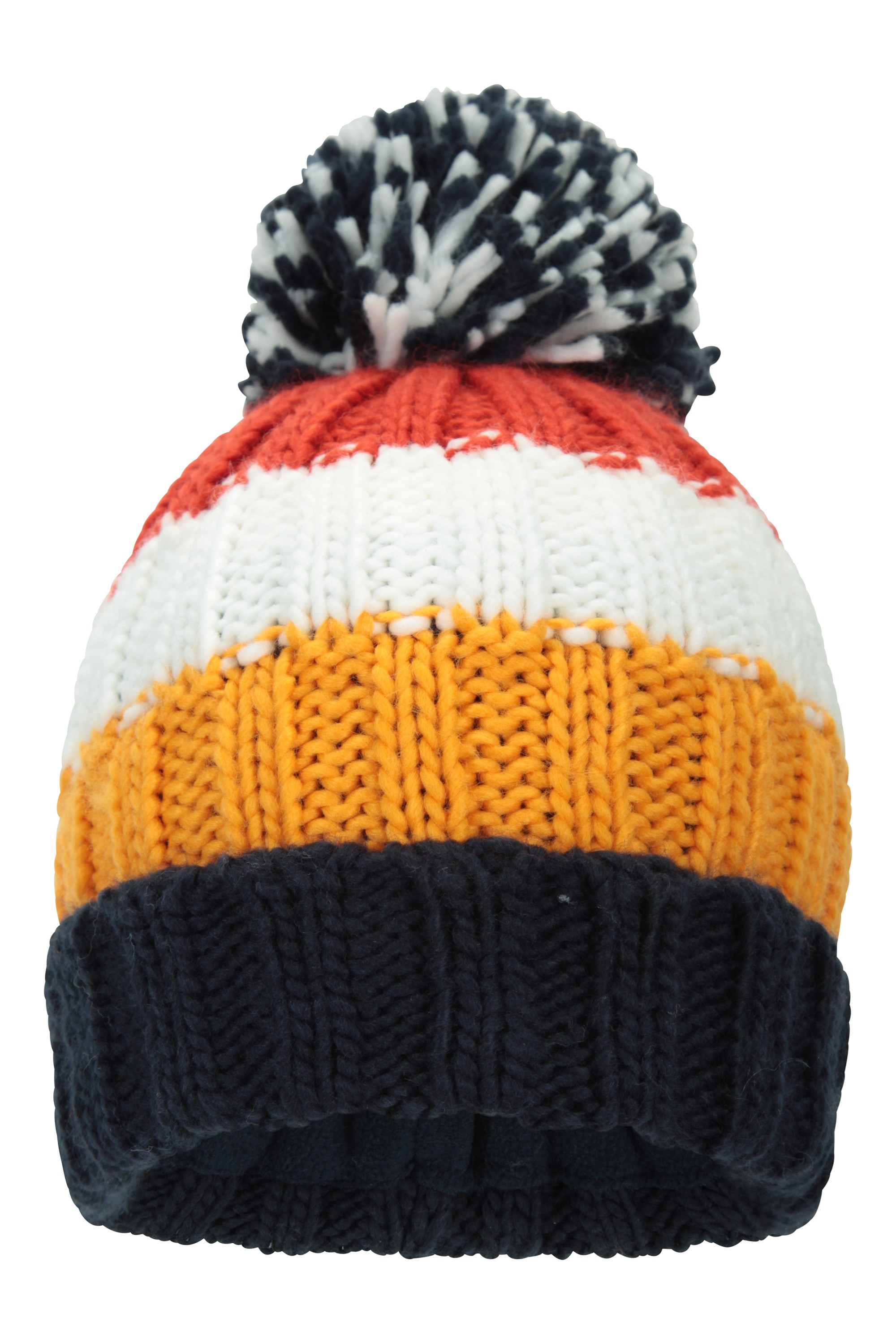Outdoors Travelling Best for Winter Mountain Warehouse Chunky Knit Kids Beanie Warm /& Cosy Lightweight Girls /& Boys Winter Hat Fluffy Pom Pom Acrylic Fabric