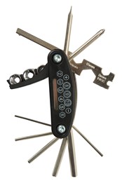 Multi Tool 12w1 - narzędzia do naprawy roweru Czarny