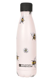 Printed Double-Walled Bottle - 16 oz. Beige