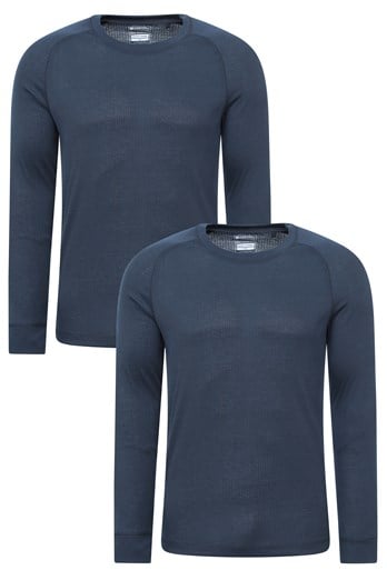Talus Mens Base Layer Top Multipack Navy