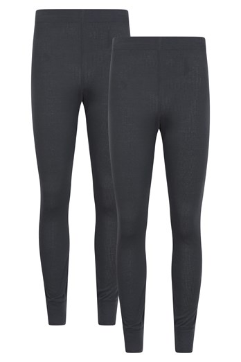 Talus Mens Base Layer Pants Multipack Charcoal