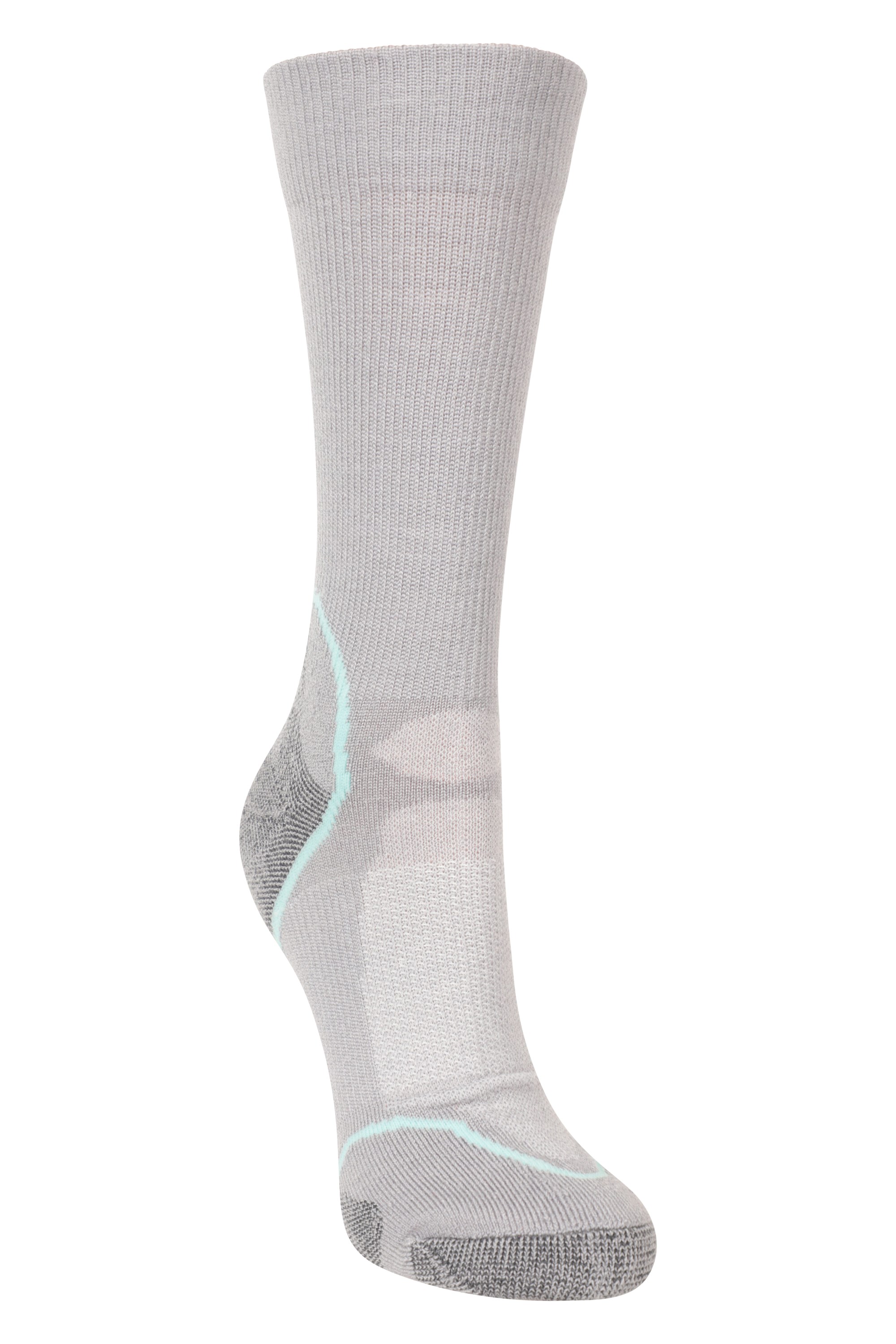 Merino Womens Mid-Calf Hiker Socks - Grey