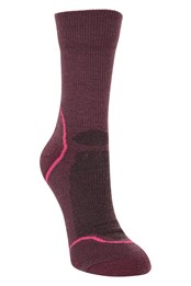 Merino Womens Hiker Socks Purple