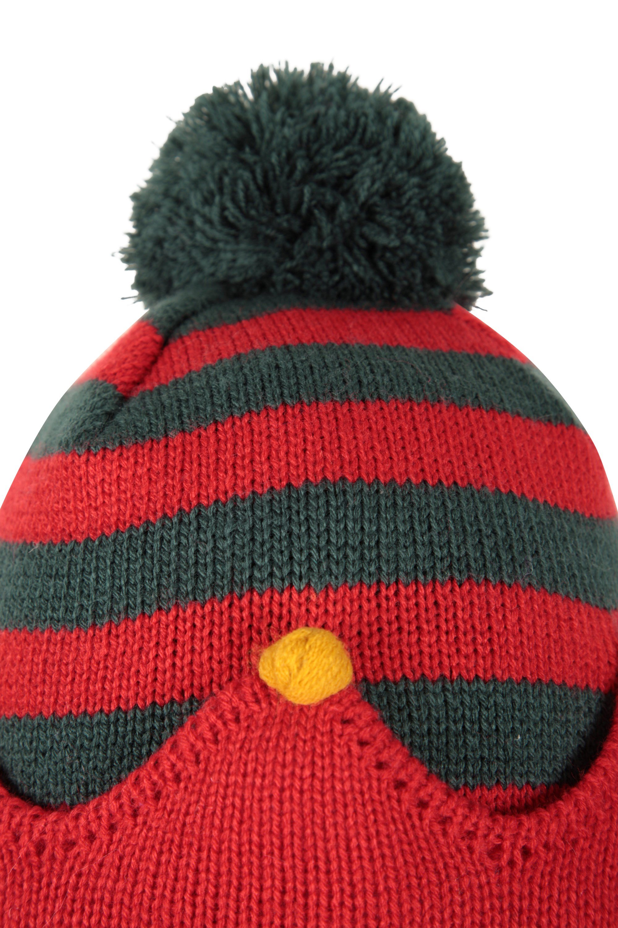 Christmas Elf Womens Pom-Pom Beanie