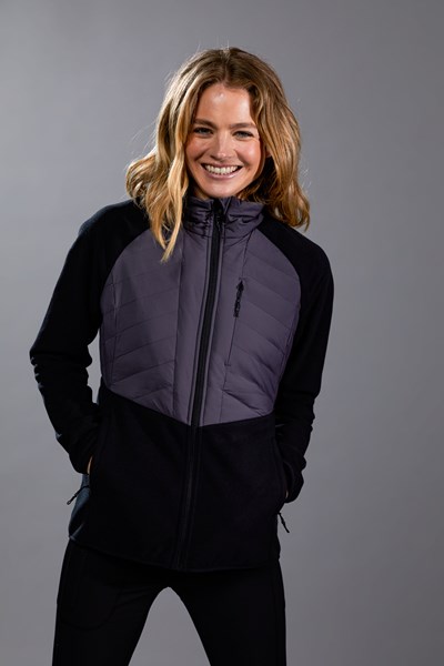 Ultra Endeavour Womens Padded Fleece Jacket - Black