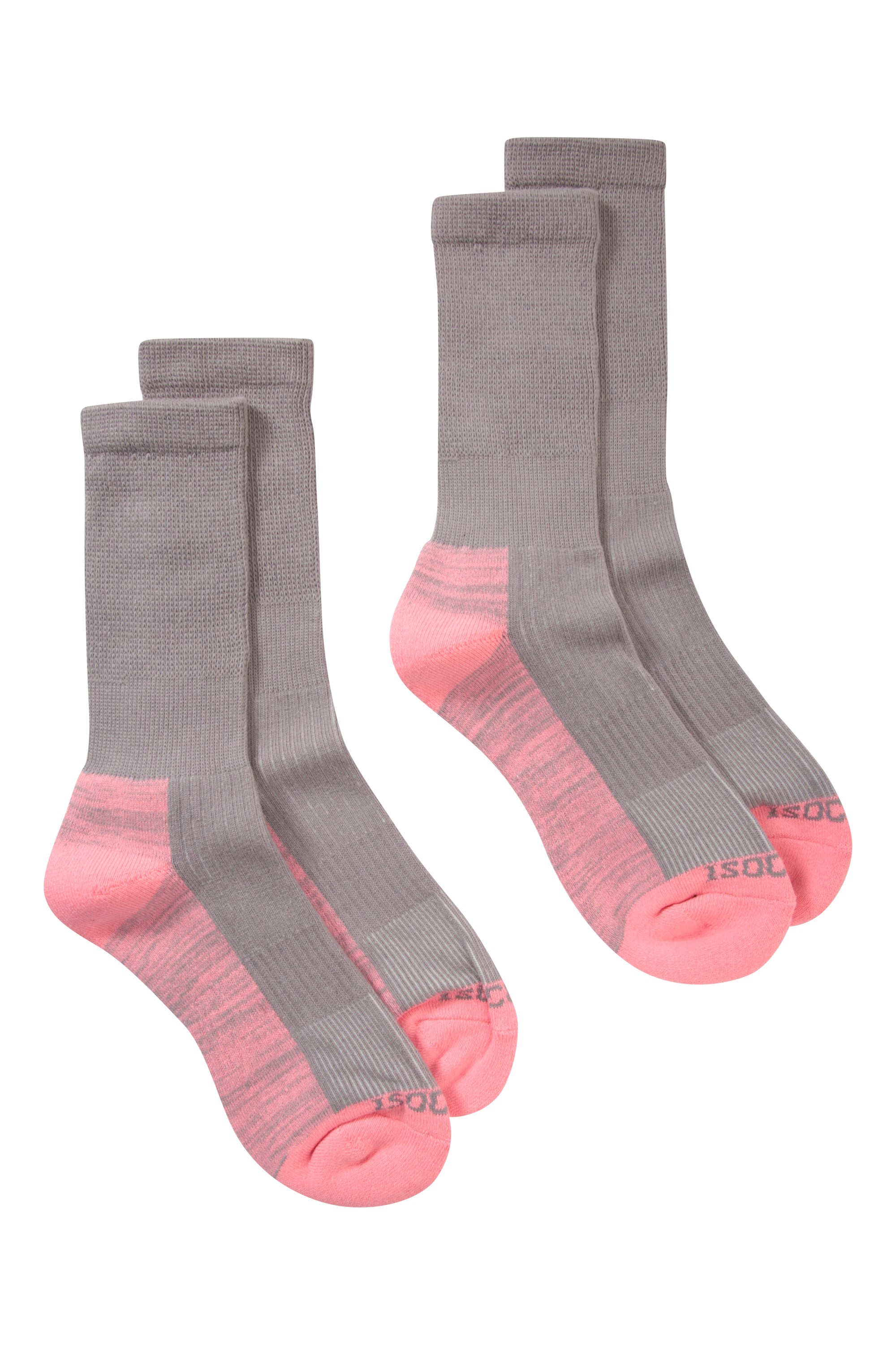 IsoCool Womens Hiker Socks Multipack - Grey