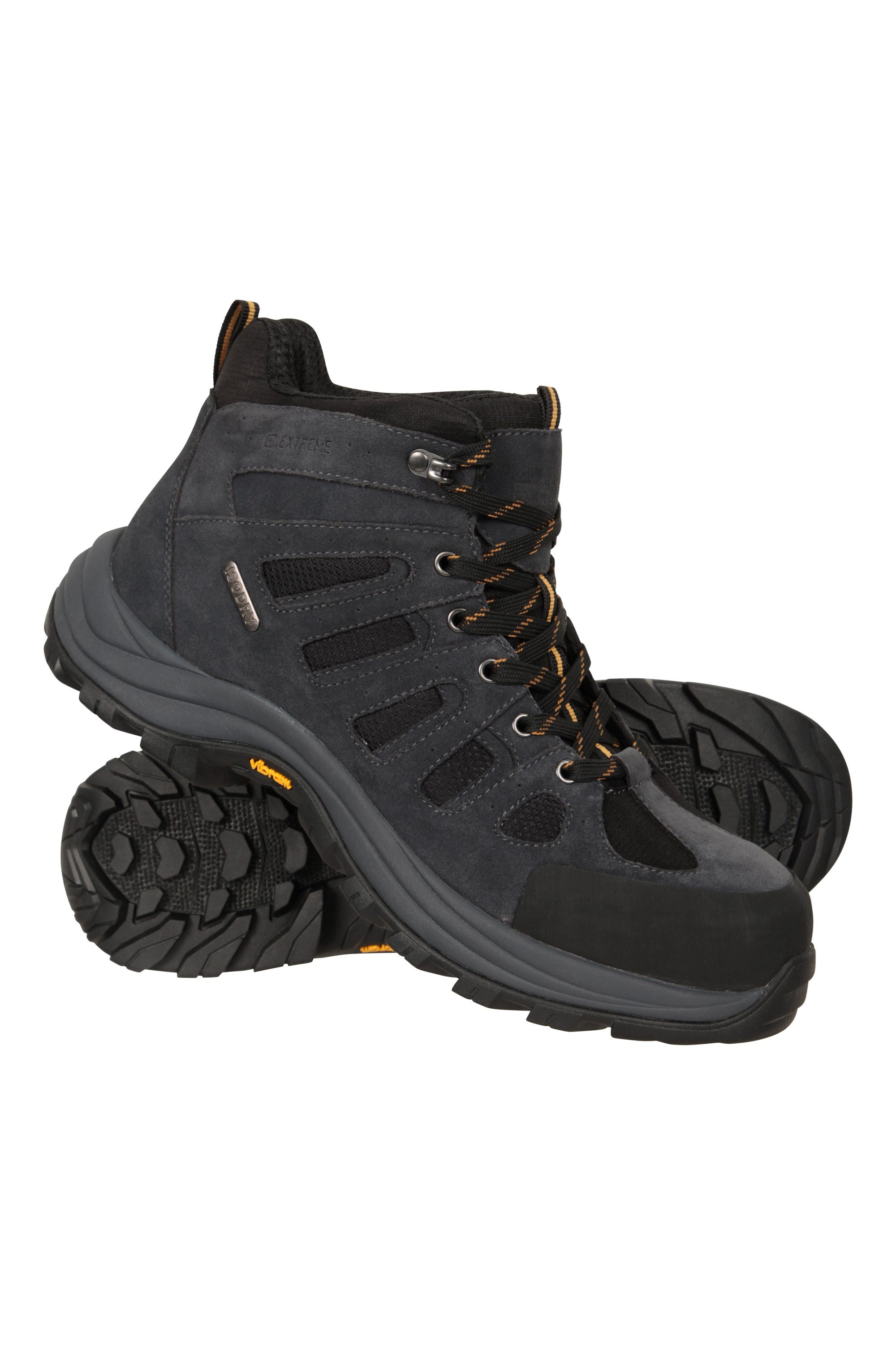 Vertex Mens Wide-Fit Extreme Waterproof Vibram Boots - Grey