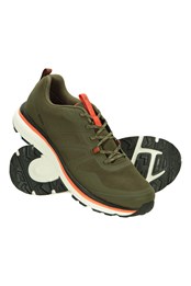 Accelerate Mens Waterproof Running Shoes Khaki