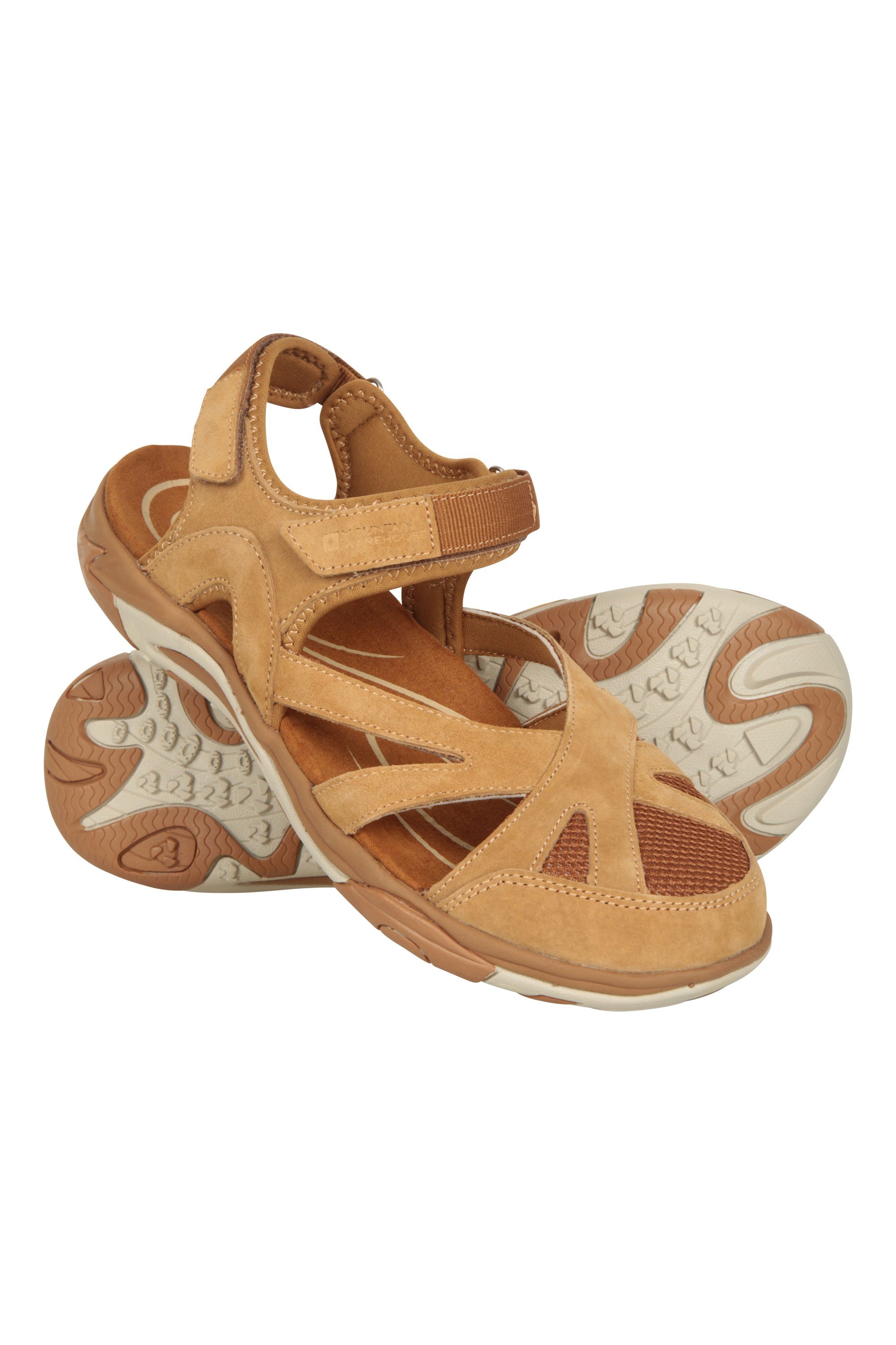 Sussex Womens Covered Sandals - Brown