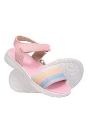 Girls Rainbow Sandals Pink
