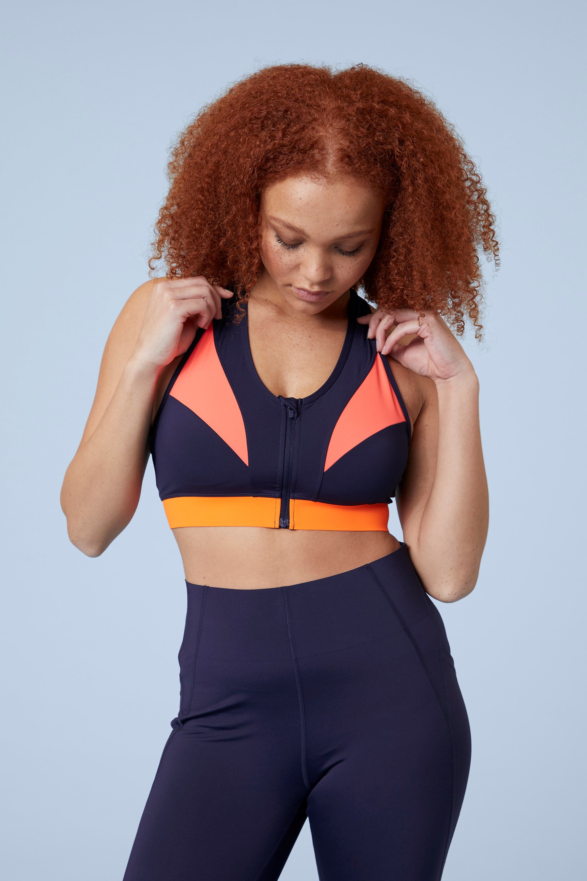 LowProfile Workout Sports Bra for Womens Longline High Impact Tops