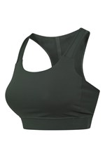038167 RECYCLED MID SUPPORT WOMENS SPORTS BRA