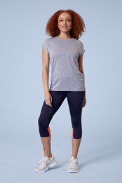 Active People Womens Cap Sleeve T-Shirt Grey