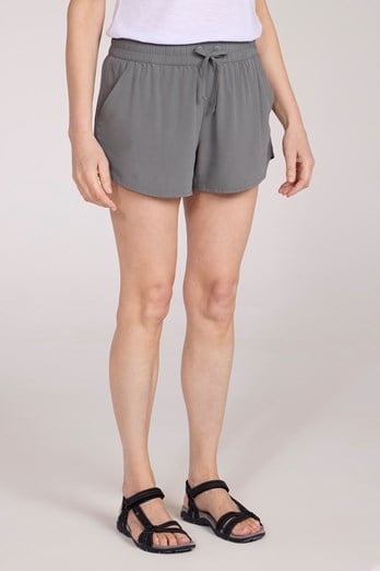 Vibe Womens Pull On Shorts Khaki