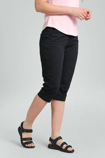 Coastal Womens Stretch Capris Black