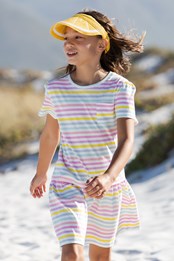 Drop Waist Kids Organic Dress Stripe