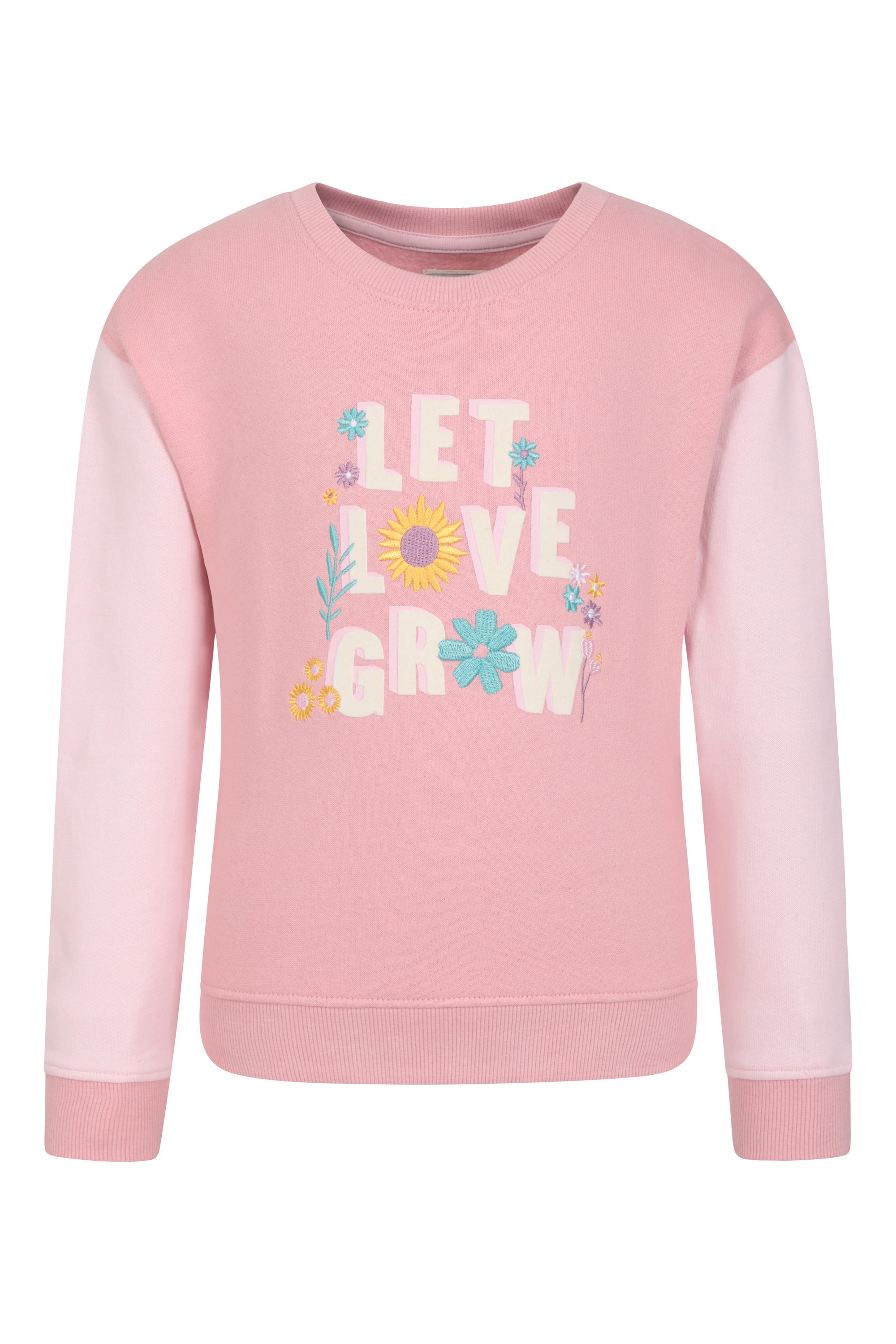 Organic Slogan - bluza dziecięca z bawełny organicznej - Pink