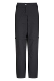 Quest Womens Zip-Off Trousers - Extra Short Length Black