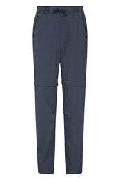 Explorer - Pantalones desmontables con cremallera para mujer - Largos Azul Marino
