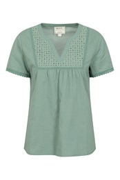 Paris Womens Embroidered Top