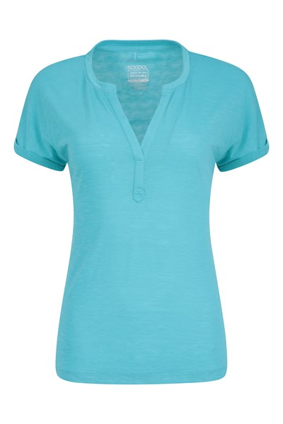 Skye Womens Slub T-Shirt - Blue