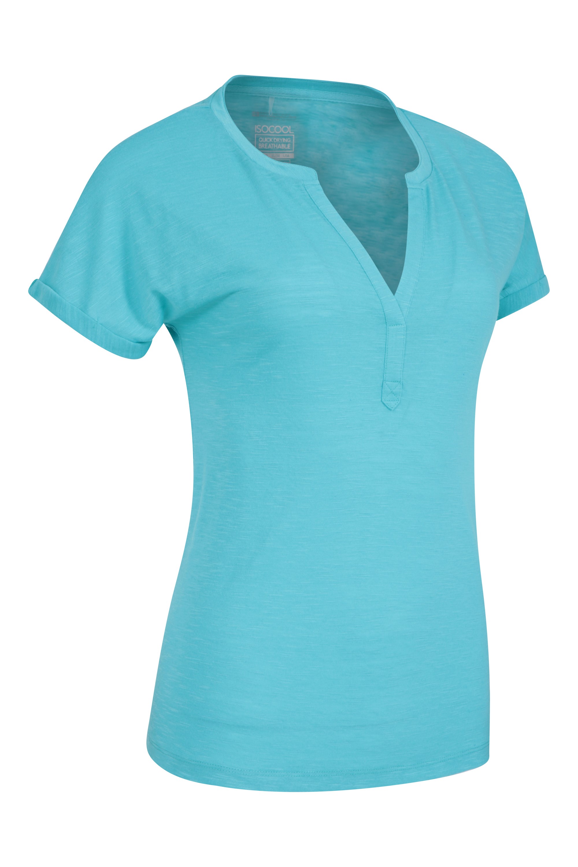 JMS Womens Slub-Cotton Short-Sleeve Shirred V-Neck Tee - Apparel Direct  Distributor