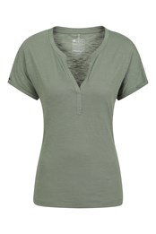 Skye Quick-Dry Womens Slub T-Shirt Khaki