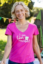 Gin Vincible - koszulka damska z bawełny organicznej Różowy