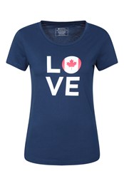 Canadian Womens Organic Printed T-shirt