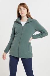 Birch Womens Longline Fleece Jacket Jacket Light Khaki