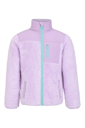Kids Cozy Recycled Sherpa Fleece Lilac