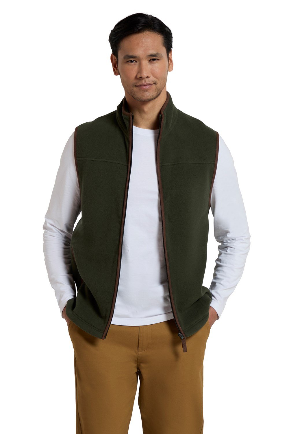 Mountain Warehouse Rove Mens Fleece Gilet Lightweight Bodywarmer Winter Jacket - Picture 24 of 35
